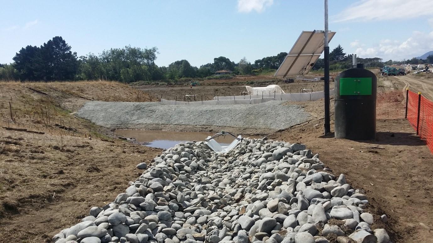 Armoured channel installed for flow sensor (Source: RST Solutions Limited).