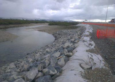 Coastal erosion protection works (Source: SouthernSkies).